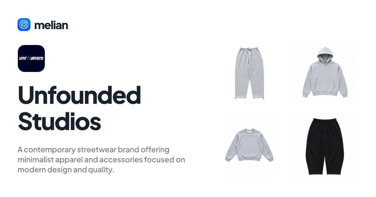 Unfounded Studios - Shop Online | Melian